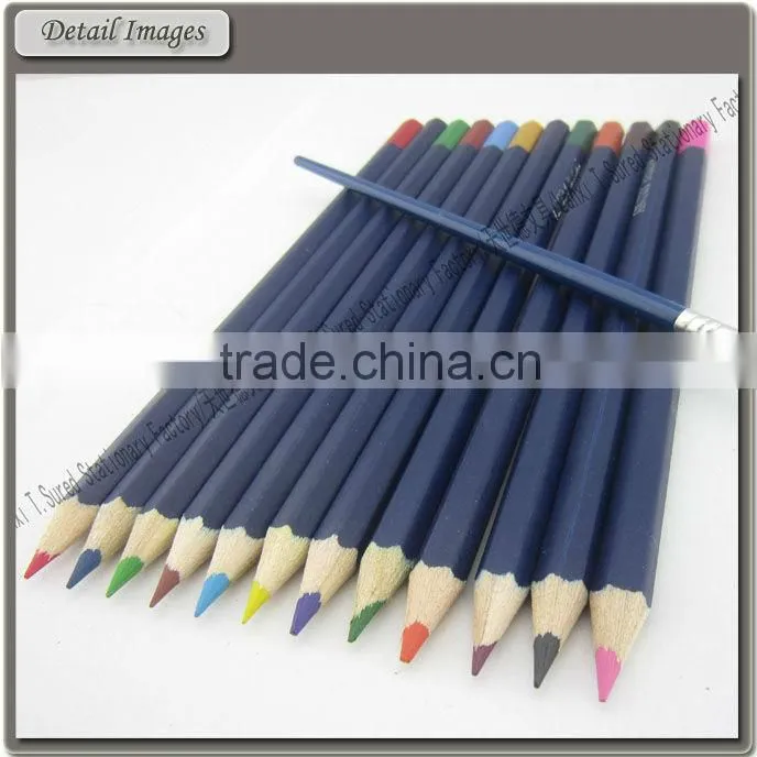 Hexagonal Water Color Pencil Set With Paper Box