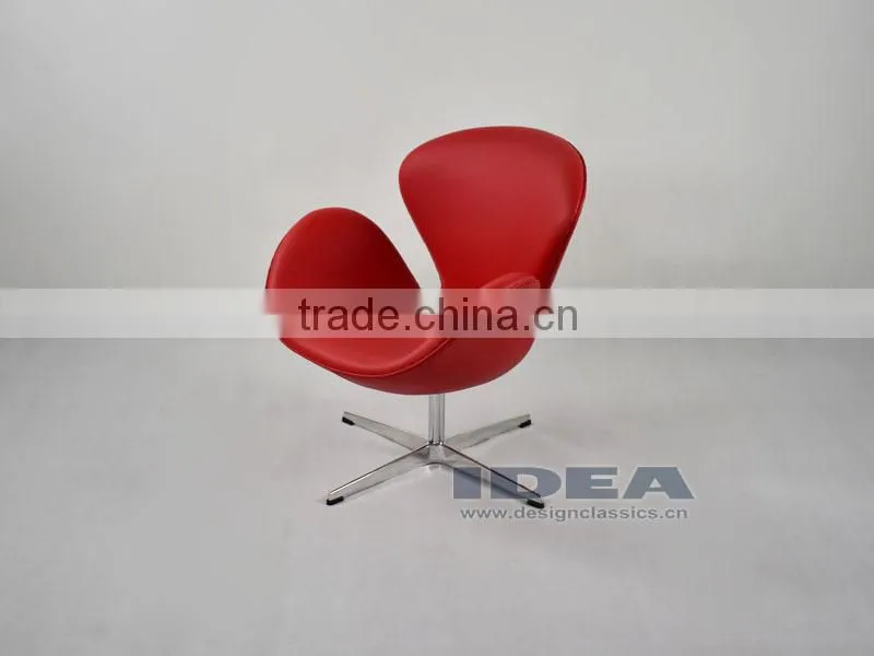 Replica Arne Jocabsen Swan Chair - Red Genuine Leather