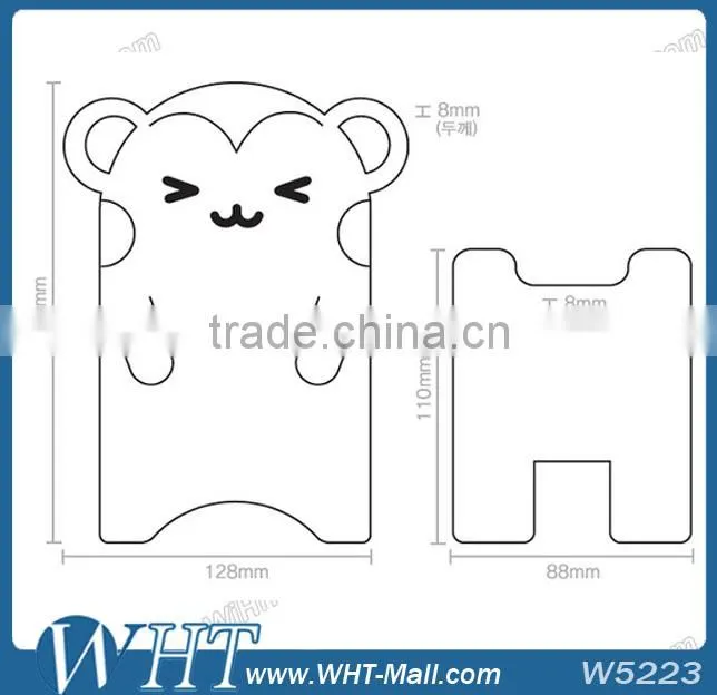 Lovely Cartoon Design Phone Holder,Protector Stand Desk for mobile phone