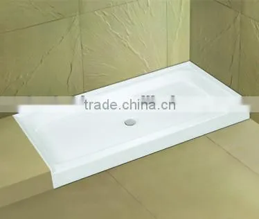 cupc 3 side tile flange shower base, shower flooring,tile flange base