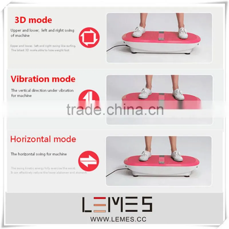 2015 LEMES ulrathin oscillating vibration plate machine crazy fit massager