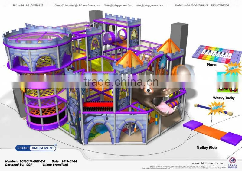 Cheer Amusement Castle themed indoor playground equipment