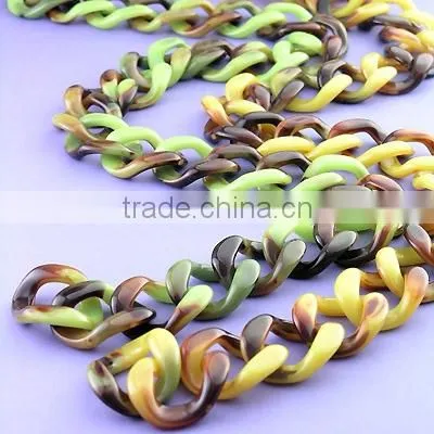 acrylic chain/plastic chain/resin chain/metal chain