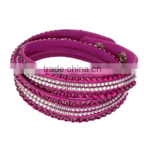 Custom jewelry factory oem pink diamond bracelets for womens
