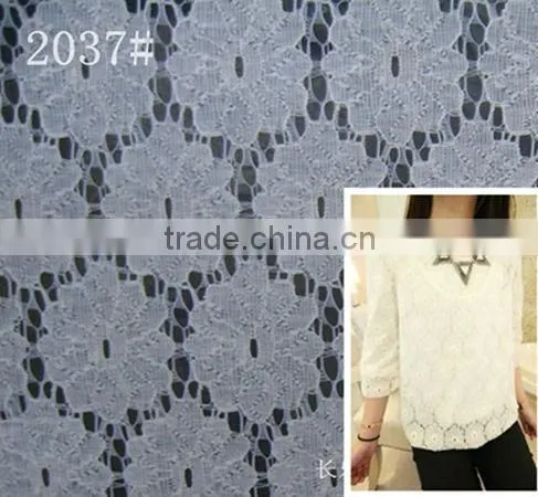 2037 nylon cotton lace fabric for dress