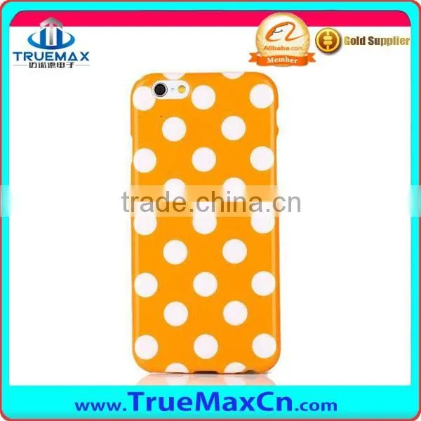 2016 New Hot Sale TPU Case for iPhone 6 Polka Dot TPU Case