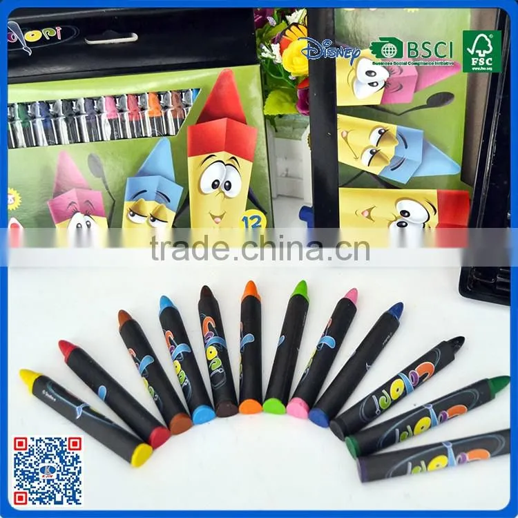 2016 customer multi colors crayons with paper wrap
