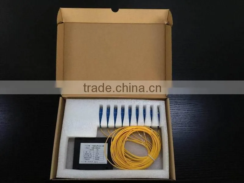 8 port SC UPC 2.0mm ABS box PLC splitter