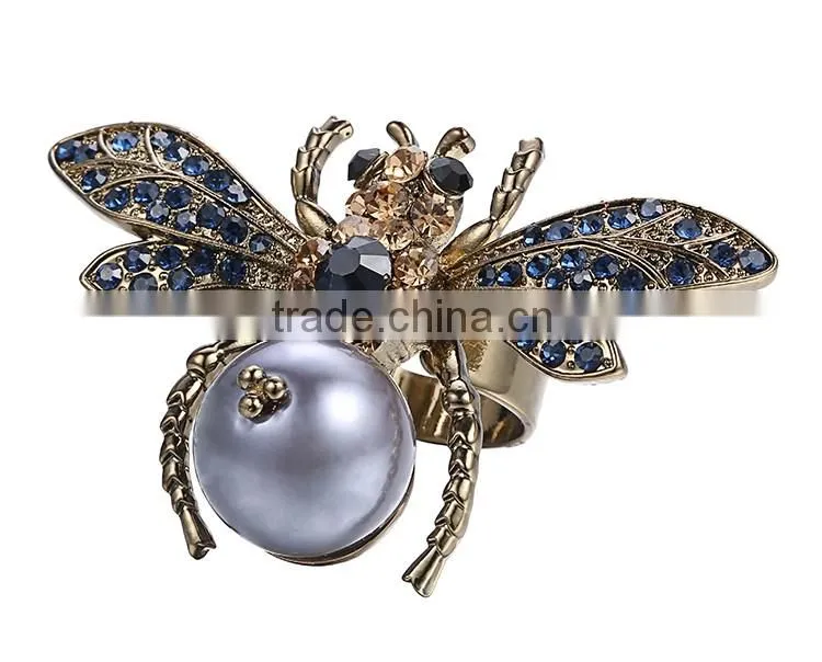 rings jewelry golden ong bee accessory men's ring made in china