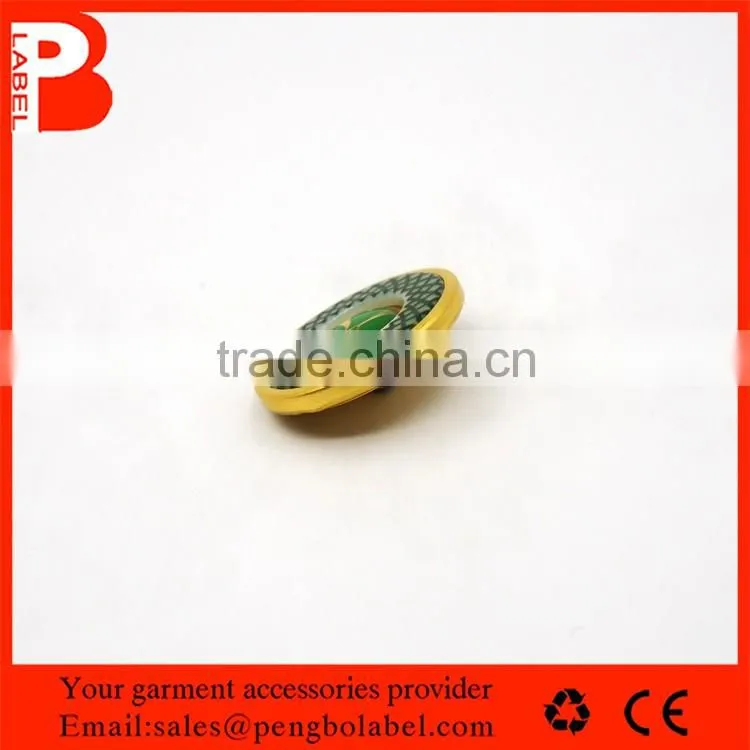 Recycles Gold Fancy plastic buttons for childrends clothing