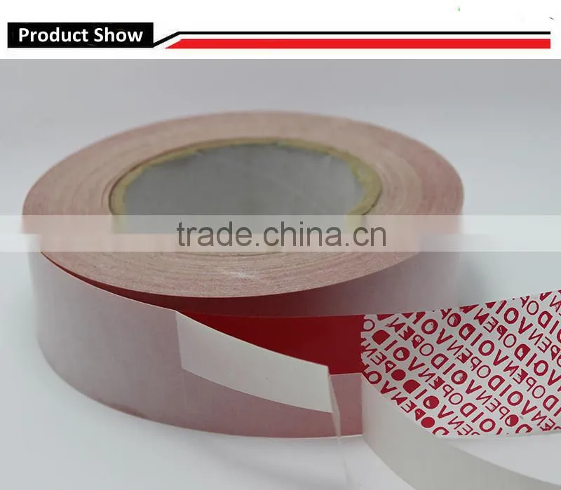 Security sealing ahesive tape for mailing bag red adhesive tape