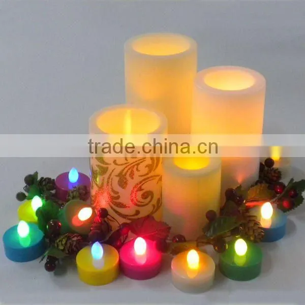 plastic flameless led candles with real firelight