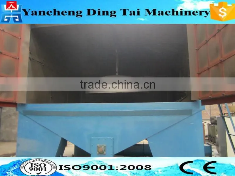 Dish head shotblasting machine