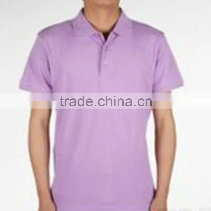 men's good quality 100 polyester double-sided pique fabric polo t-shirt