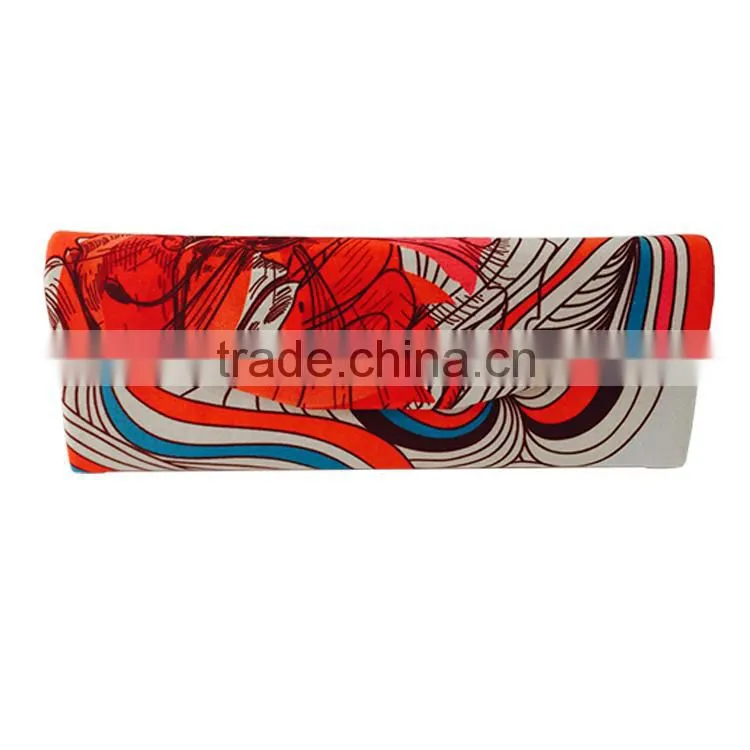 foldable triangular digital printing design hard glasses case