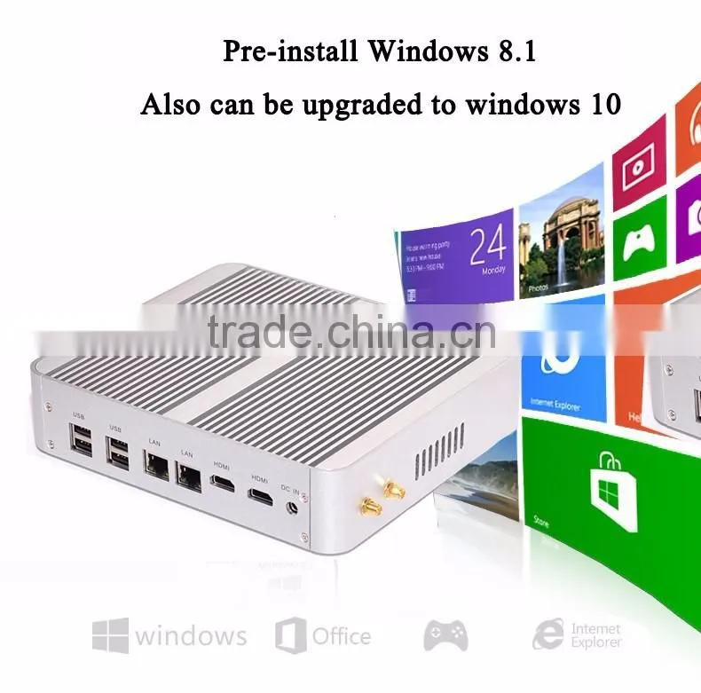 Cheapest i3 android mini pc Intel core i3-5005U 2.0GHZ 4COM 2HDMI Intel HD5500 1080P HD4K dual DDR3 laptop memory