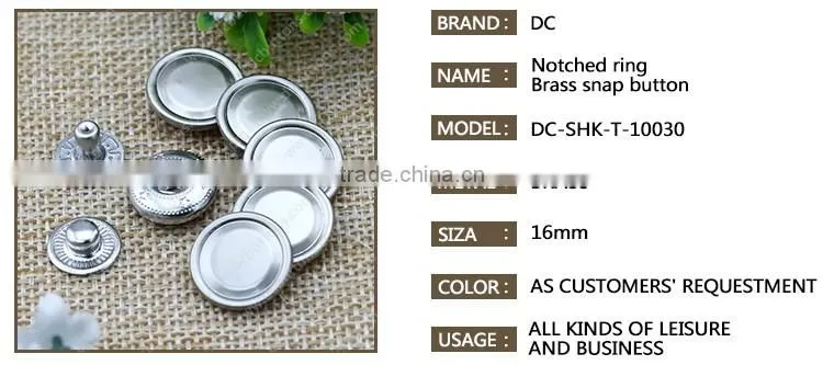 Oval Shape Metal Press Button Spring Snap Button