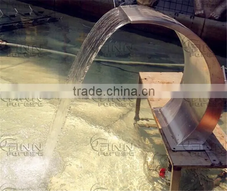 indoor water blade waterfall with led ligh and waterfall pumps