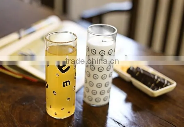 Round Thin Glass Juice Cup Clear Tea Coffee Cup
