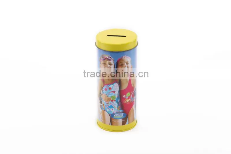 China Wholesale OEM Customized Can Tin Coin Bank with Factory Price
