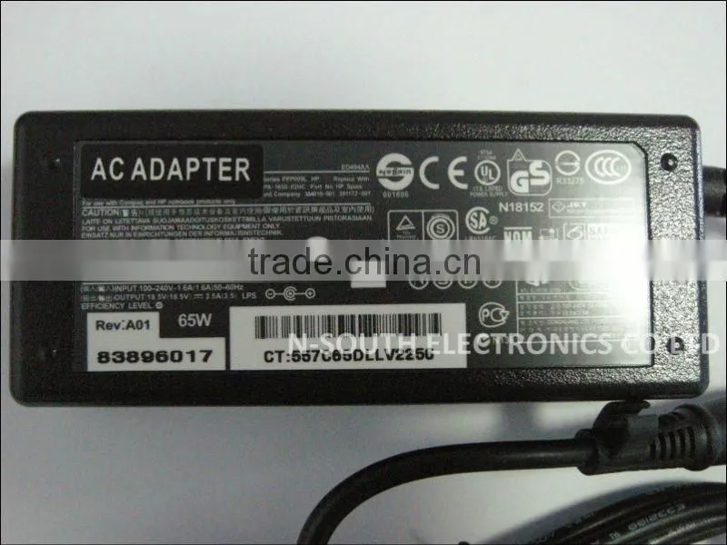 notebook power adapter laptop adapter for hp 18.5V 3.5A