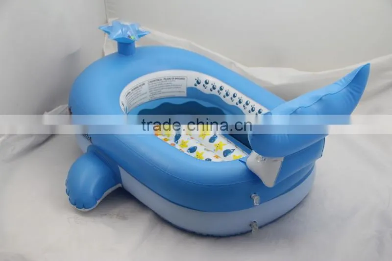 whale design inflatable kids pool