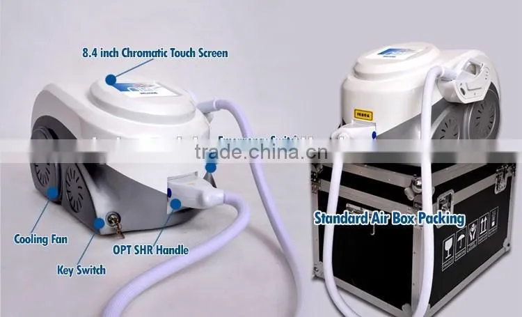 CE approval opt shr hair removal e light ipl portable