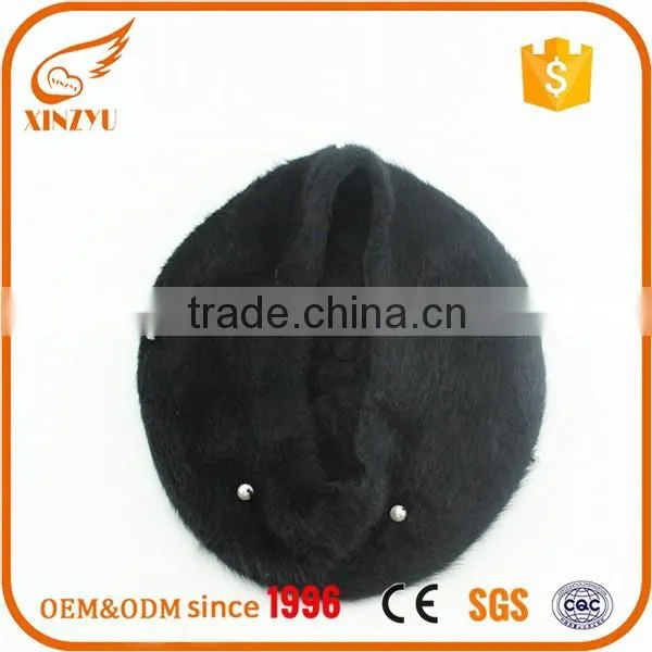 Custom embroidery cheap wool polyster beret army golf caps