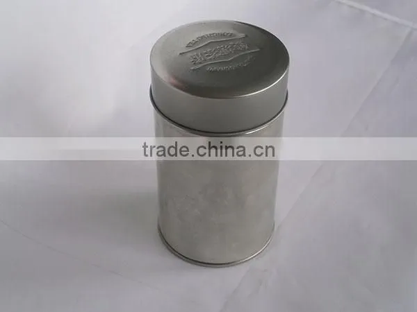 cheap price food grade round tea tin can