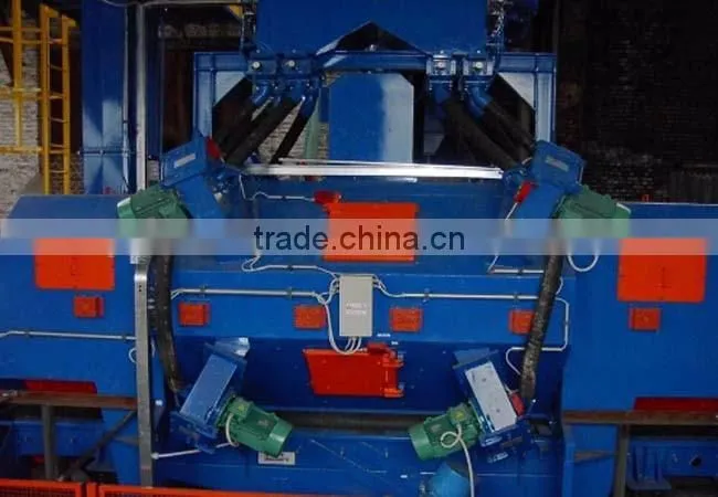 Wire mesh belt wheel blasting machines