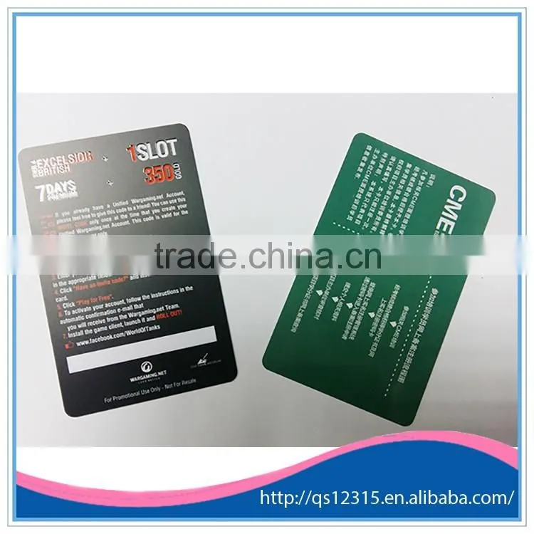 CR80 Glossy PVC Plastic Cards With Signature Pannel Printing