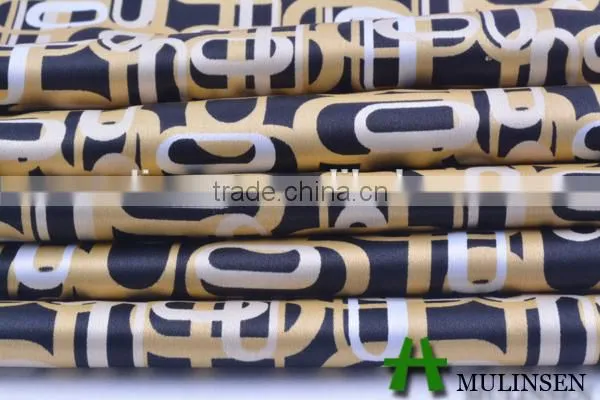 Mulinsen textile co ltd stretch polyester satin fabric/ evening wear fabric
