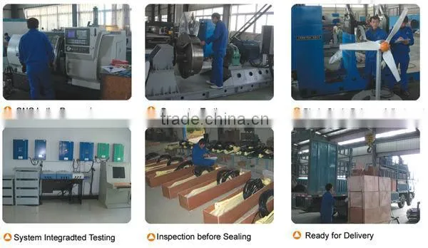 Low speed magnet generator 100kW wind turbine
