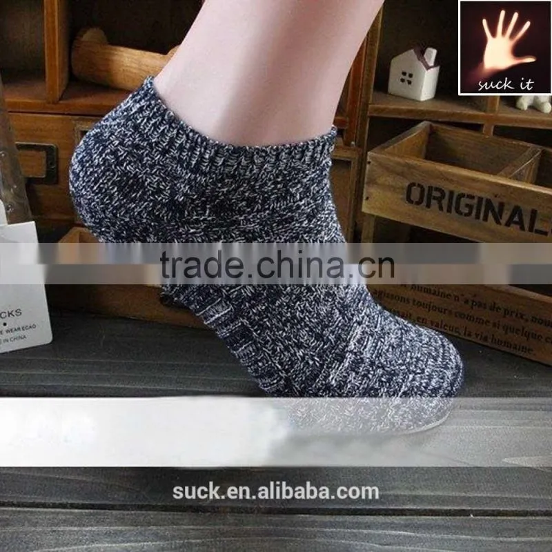 cotton outdoor winter men's ankle socks with ship style