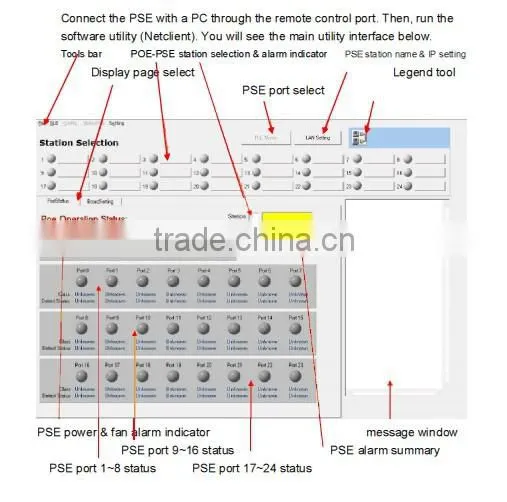 24 port management Rack Mount with IEEE 802.3 af detection of Mutitiport POE Injector, MITS Taiwan, Midspan, DC & AC Input