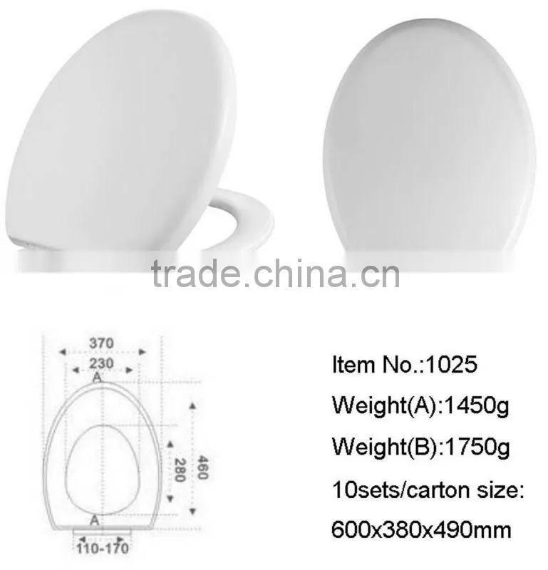 1025 sanitary ware pp water closet seat cover