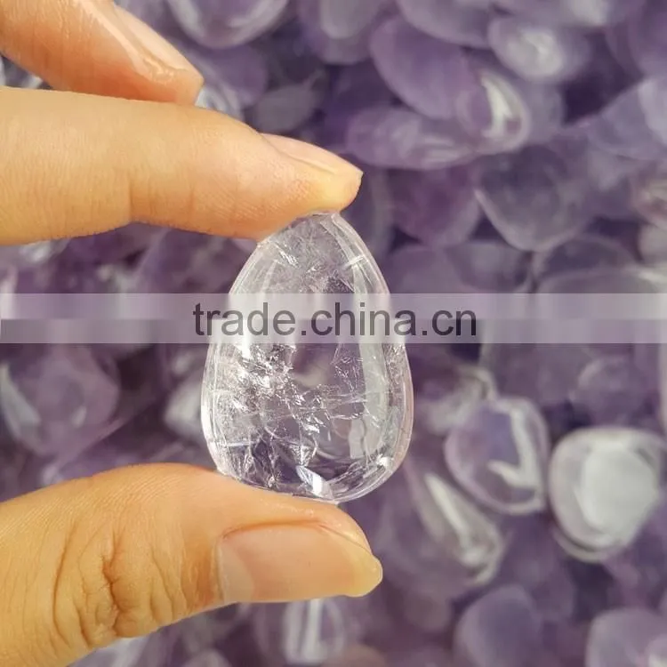 Amethyst crystal tear shaped pendulum semi-precious crystal pendants stones