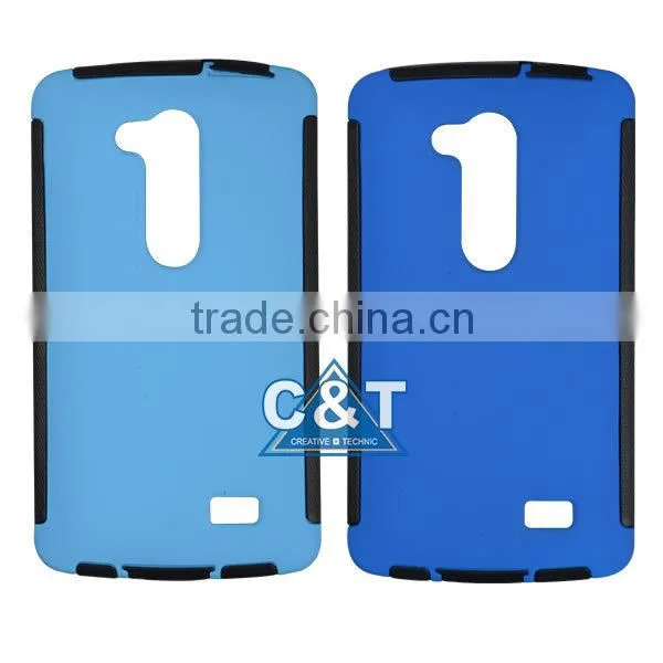 C&T Hot triangle printing 2 in 1 combo case For LG L FINO D290 / D295 phone