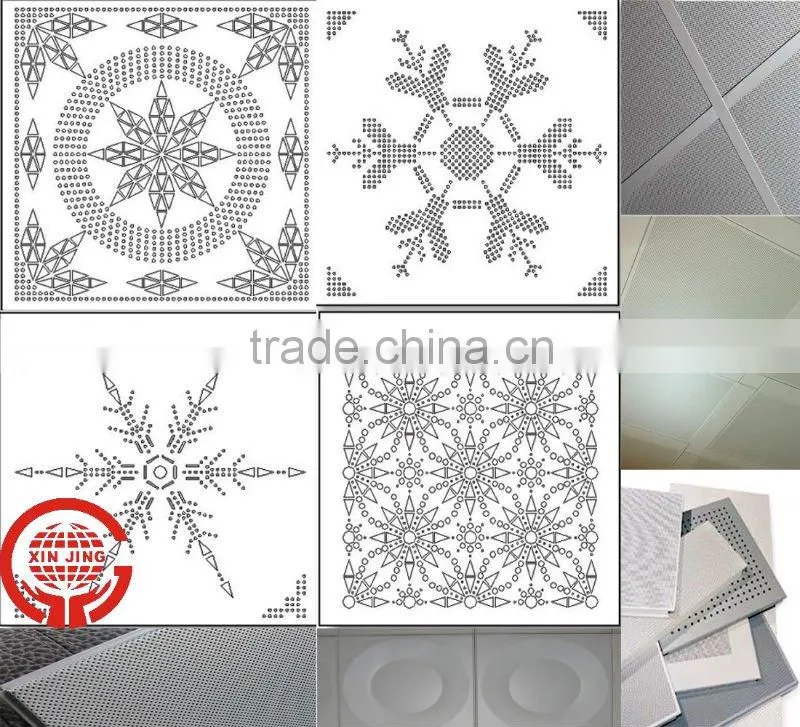 Wood veins metal indoor ceiling board