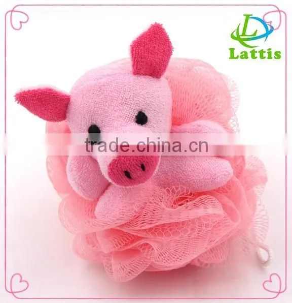 Toy mesh sponge Animal Bath Sponge for Children nylon bath scrubber