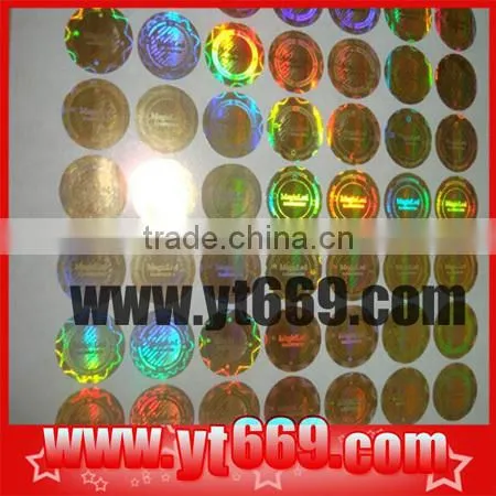 Self adhesive anti-counterfeiting paper for accessories
