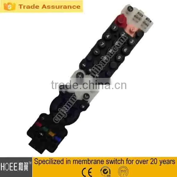 rubber remote control keypad keyboard for tv