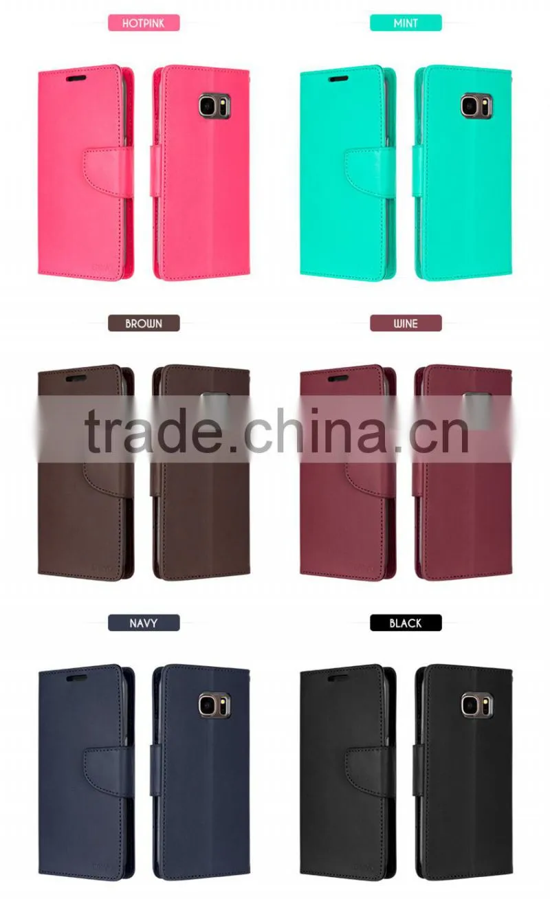 Original Mercury Goospery Bravo Diary Flip Leather Wallet Case For Samsung Galaxy J1 2016 Made In China Phone Case