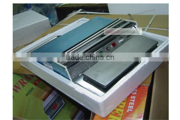 KW450 Small Food Tray Cling Film Wrapping Machine