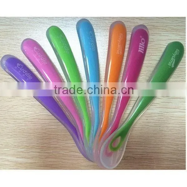 Best quality best sell quality silicone baby spoon manufacture