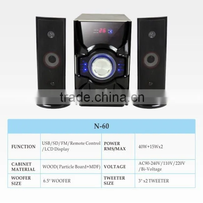 classic hifi 6.5 inch subwoofer round luxury bluetooth speaker made in China