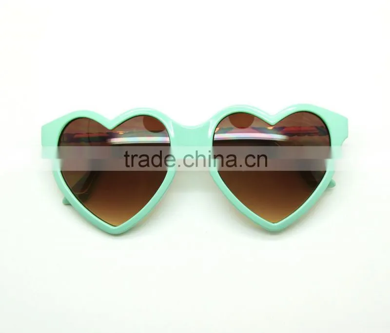 quality fashion heart sharp sunglasses
