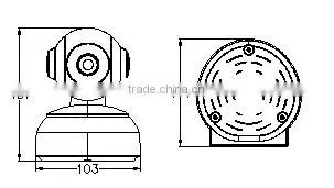 Ocean OC-Eye02S New Arrival High Definition 2 Megapixel CCTV Ip Camera Include 3.6mm Fixed Lens Support Iphone Android