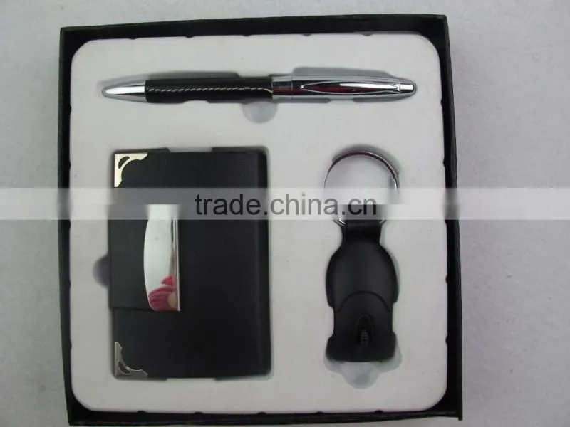gifts card case keychain metal ball-point pen sets TS-p00413
