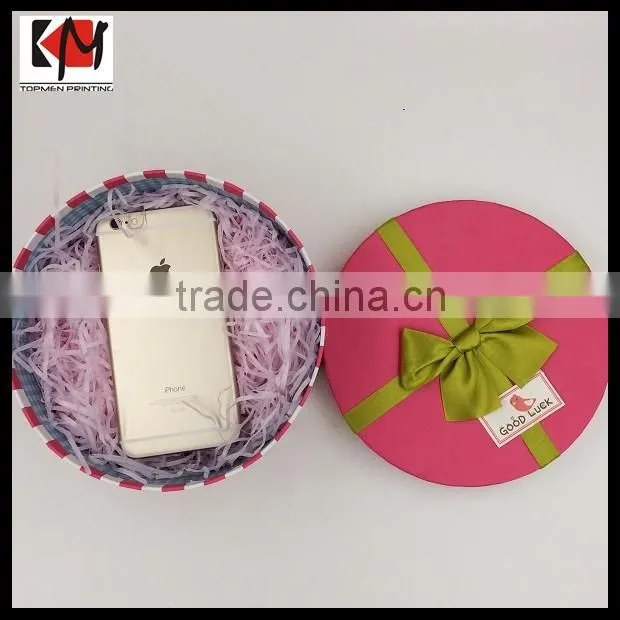 Custom Wholesale Paper Box Packaging Round Carton Box